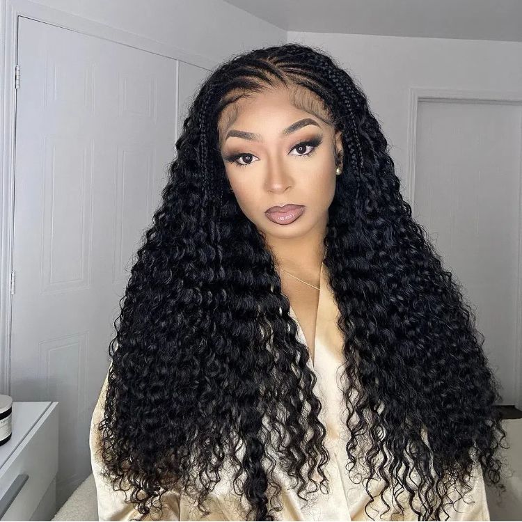 lace frontal braided wig