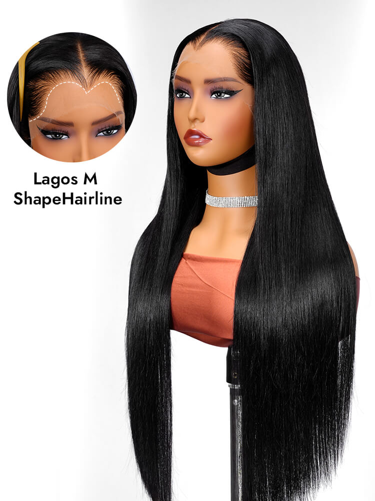 lagos hairline straight wigs