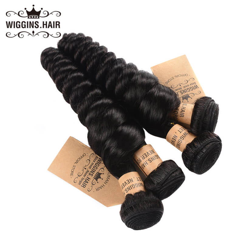 Human Hair Weave Loose Wave 4 Bundles