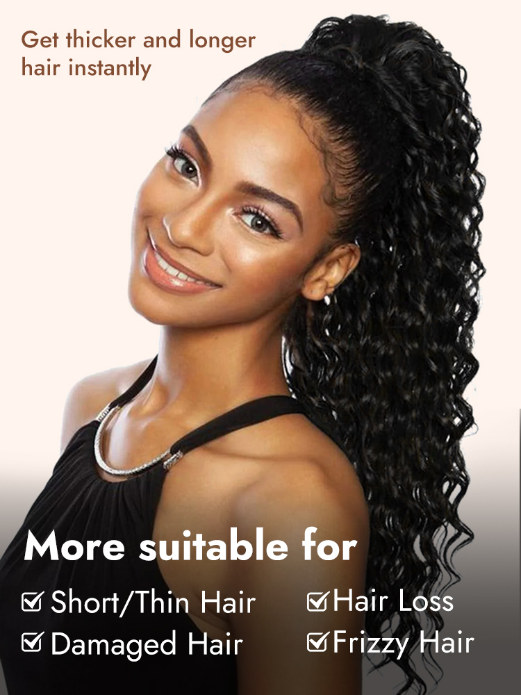 human hair ponytail extension