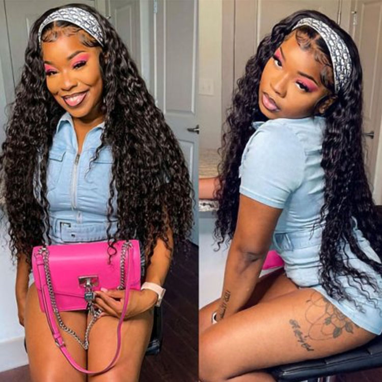 loose deep wave closure wig