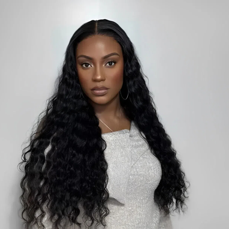 loose deep wave wig