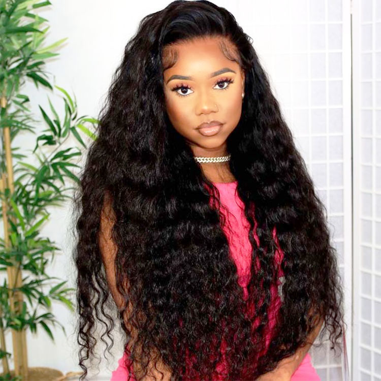 loose deep wave closure wig