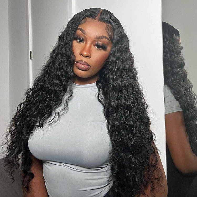 loose deep wave closure wigs