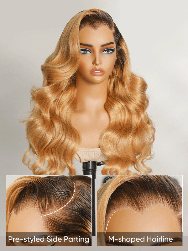 widows peak hairline colored wig