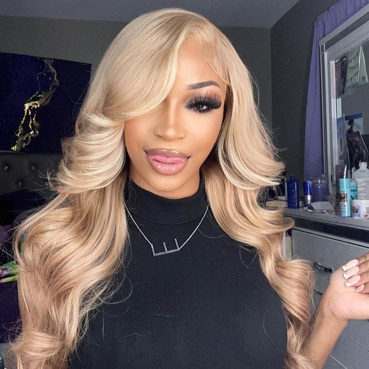 milk tea highlights wig