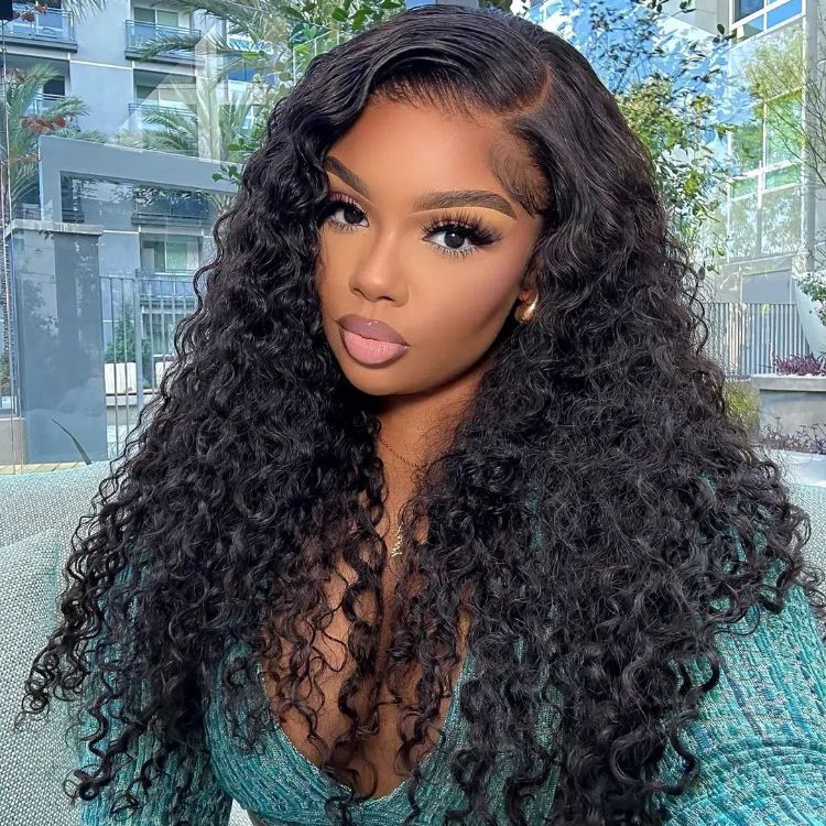 natural wave human hair wig