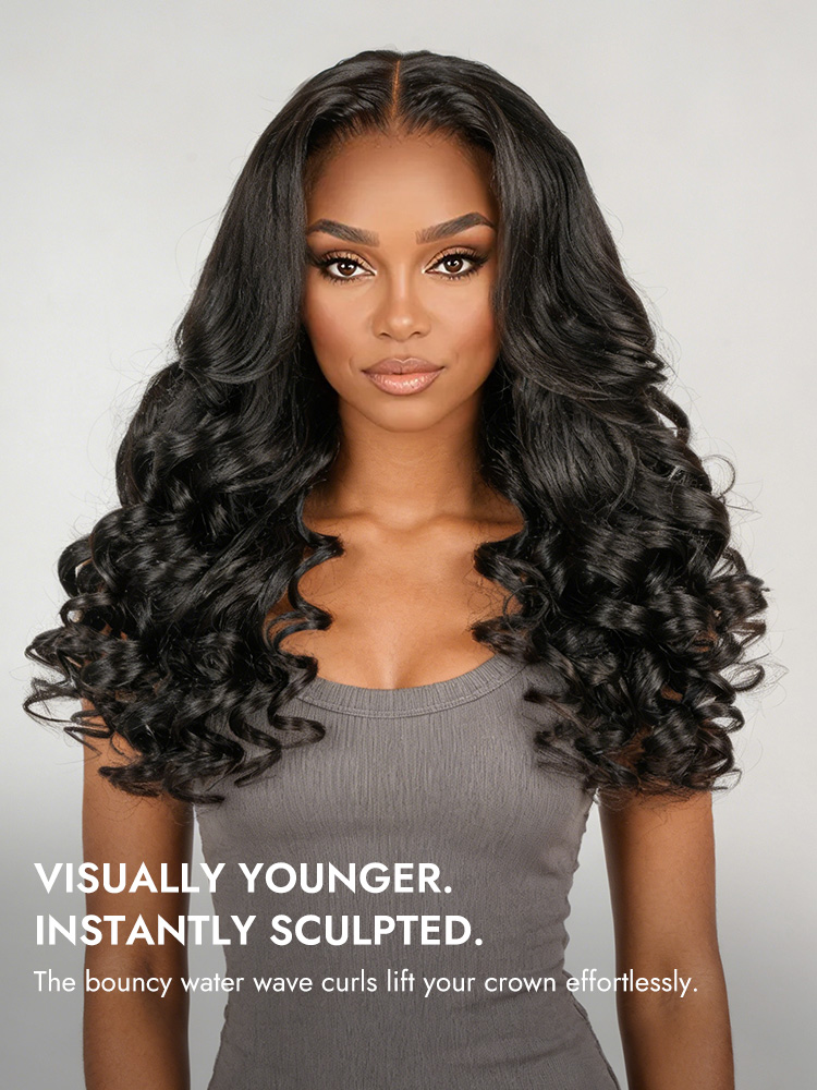 ocean wave glueless transparent lace wig