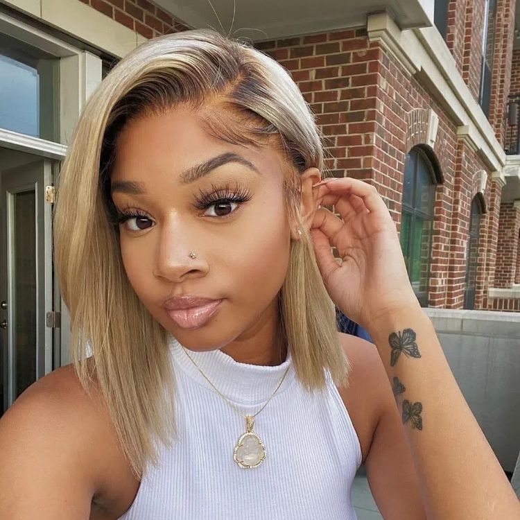 ombre blonde bob wig