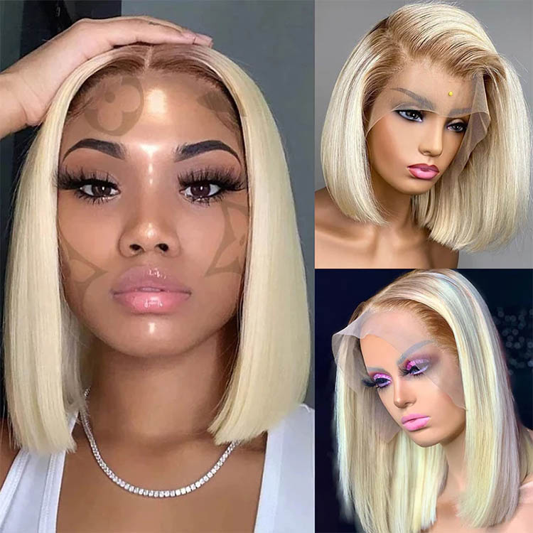 Blonde Ombre Bob Lace Front Wigs