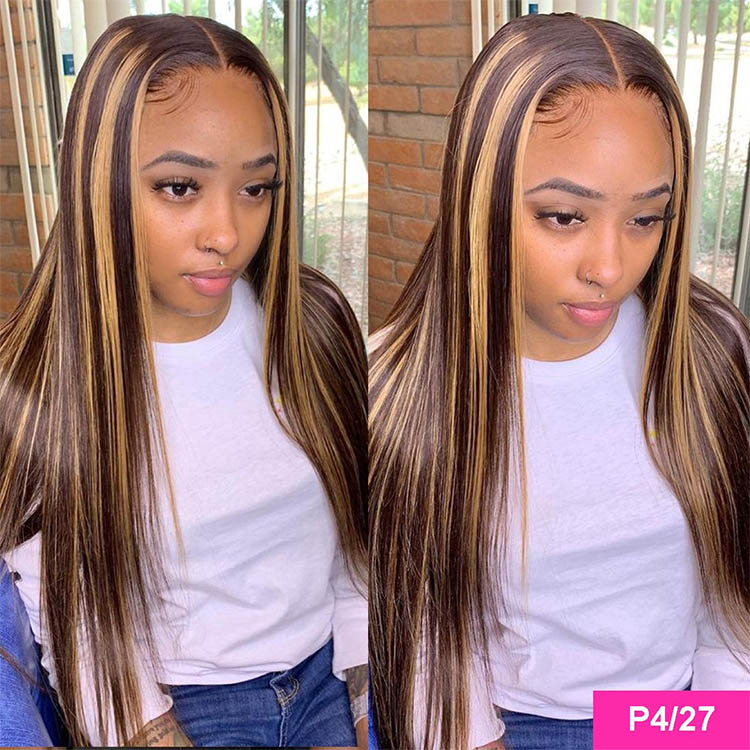 piano straight wigs