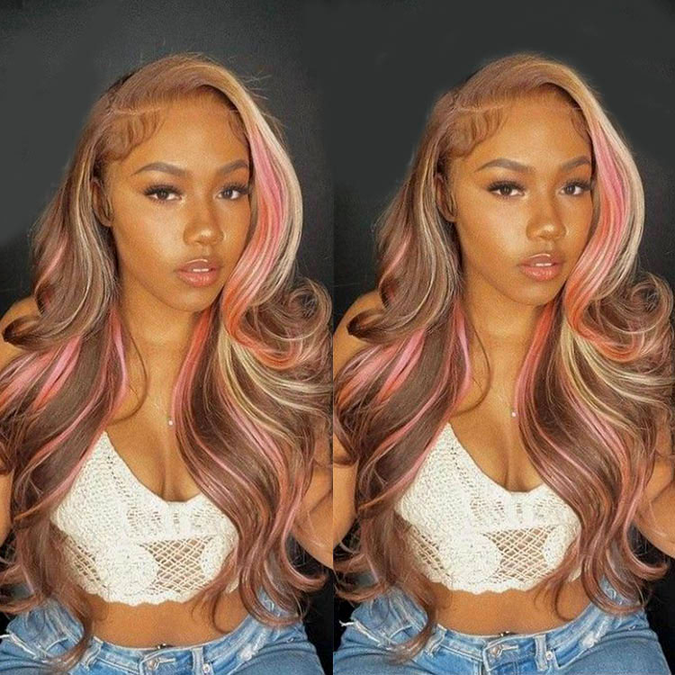 pink balayage hair
