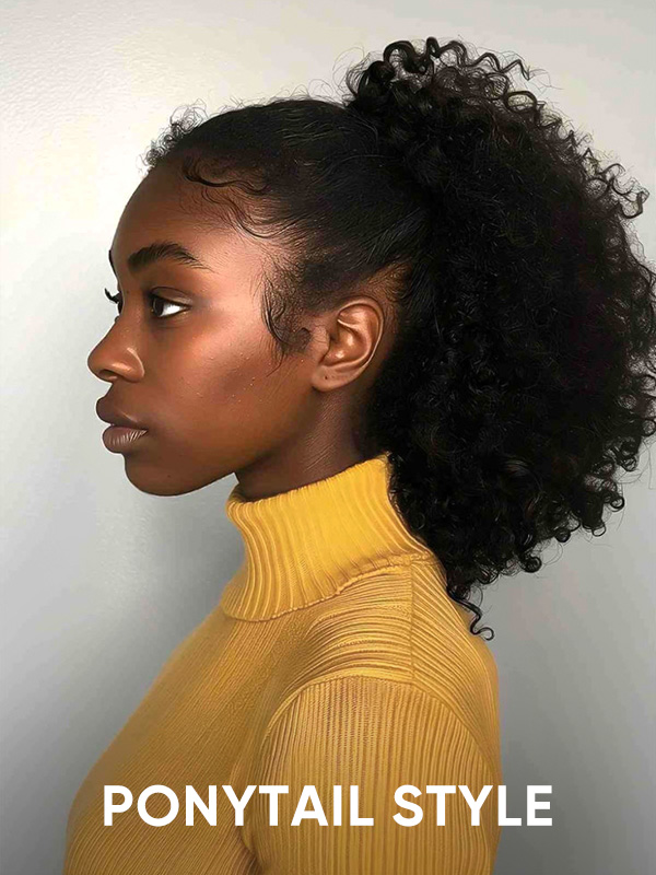 curly wig can do ponytail styles