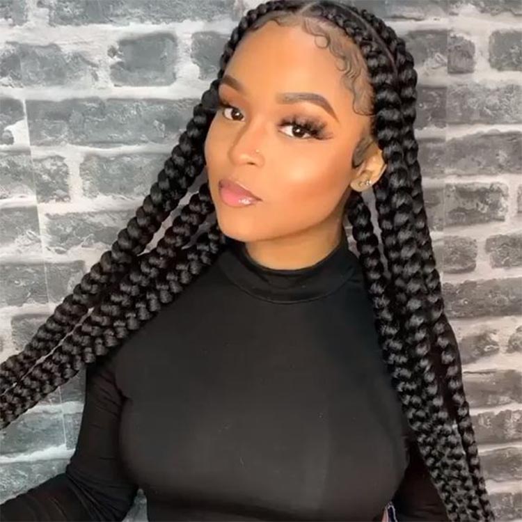 Pop Smoke Braid Lace Wigs