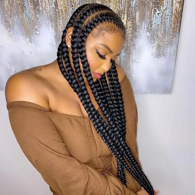 Pop Smoke Braid Lace Wigs