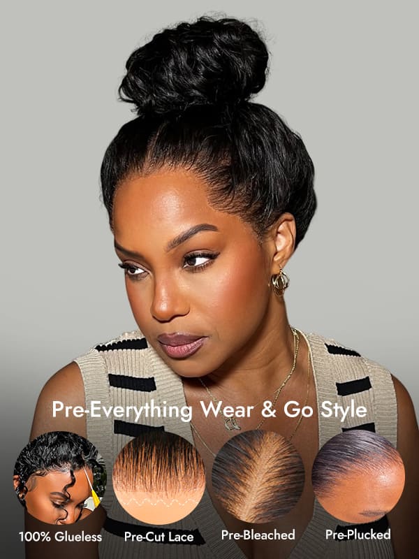 pre done everything glueless wig