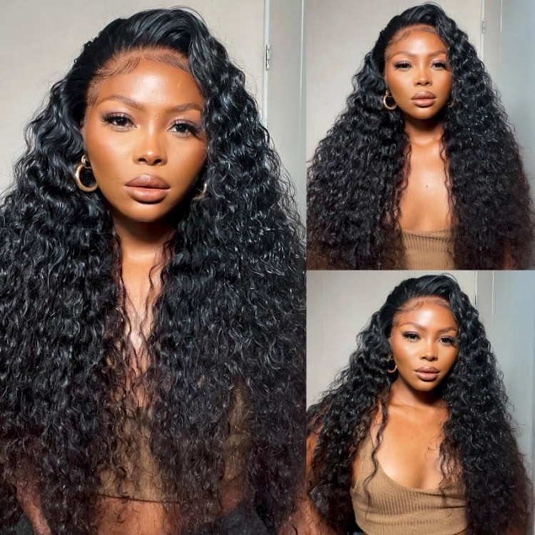 Pre_bleached Deep Wave Wigs