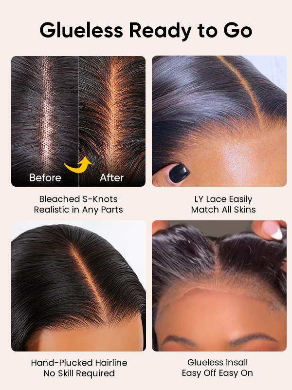 4x7 Glueless Wigs