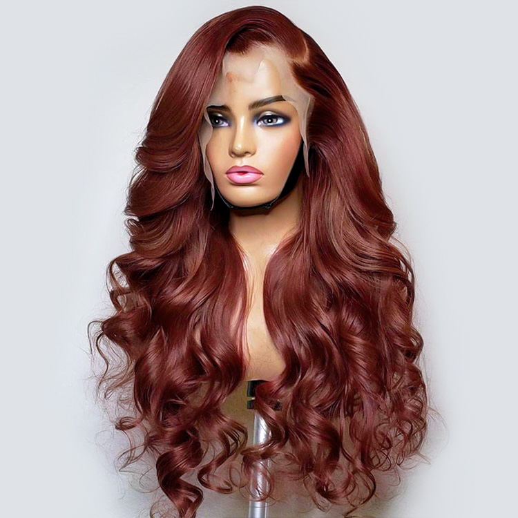 Reddish Brown Human Hair Wigs