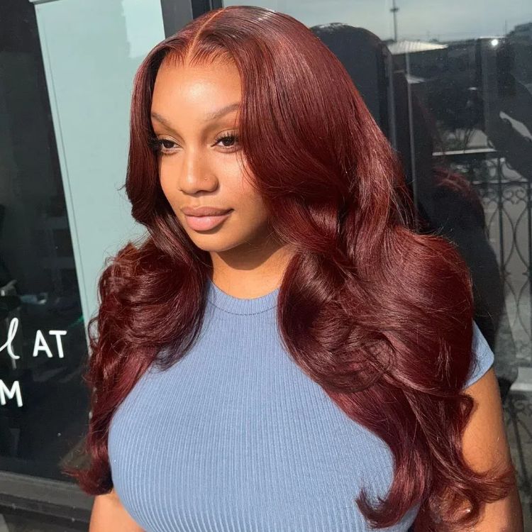 reddish human hair wigs