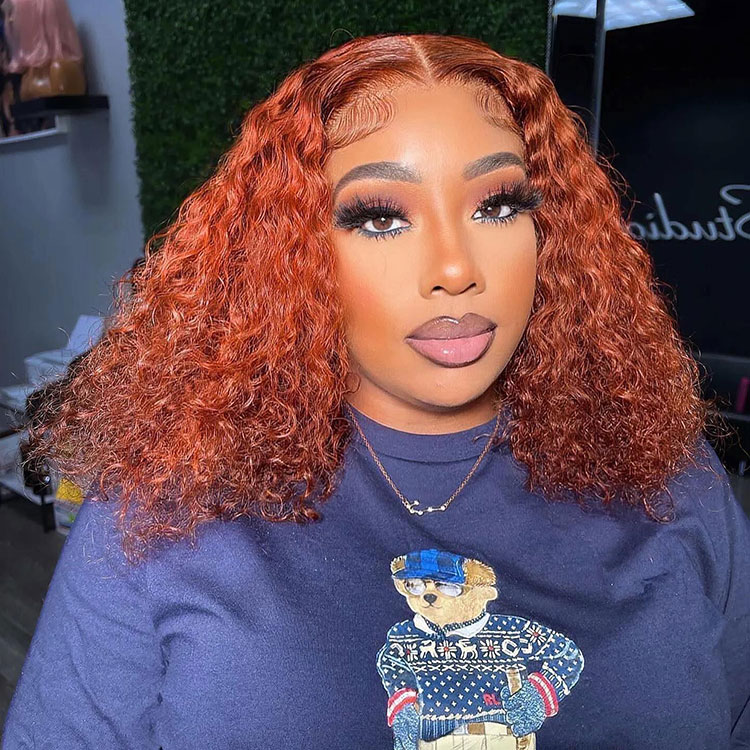 Orange Curly Wigs