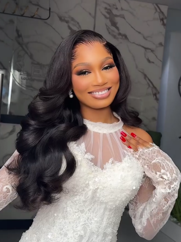side part body wave lace wigs