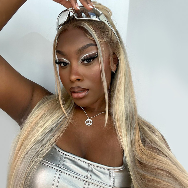 silver blonde hair color wig