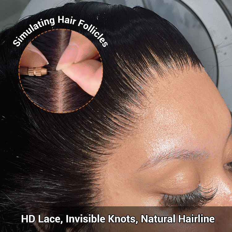 single knot HD lace wig