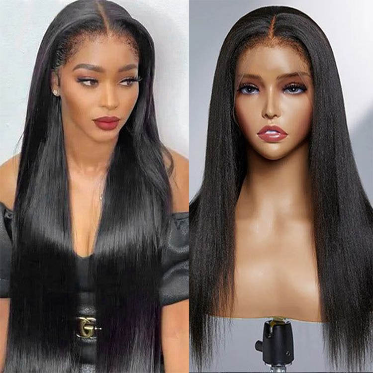 Straight 4C Edge Hairline Wigs