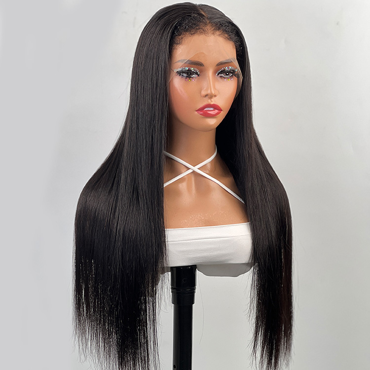 Straight 4C Edge Hairline Wigs