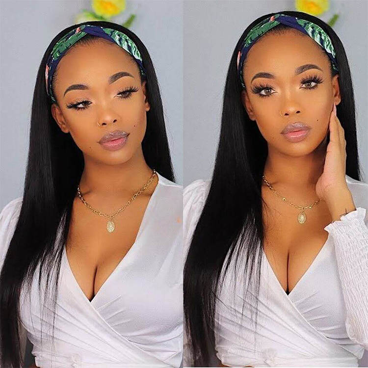 straight half wigs