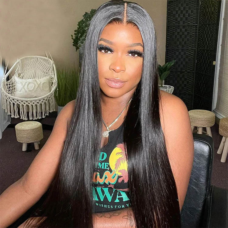 straight lace closure wigs
