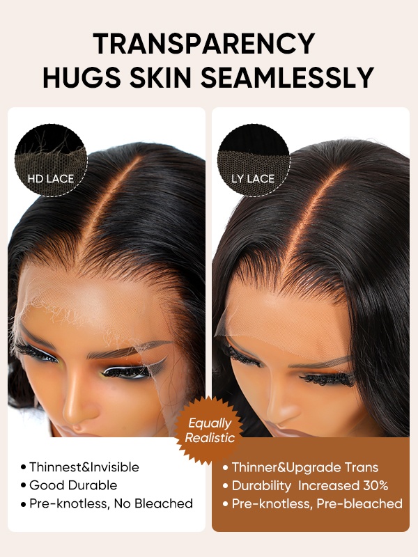 transparent lace closure