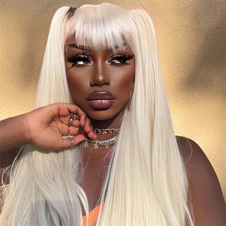 trendy wigs white color
