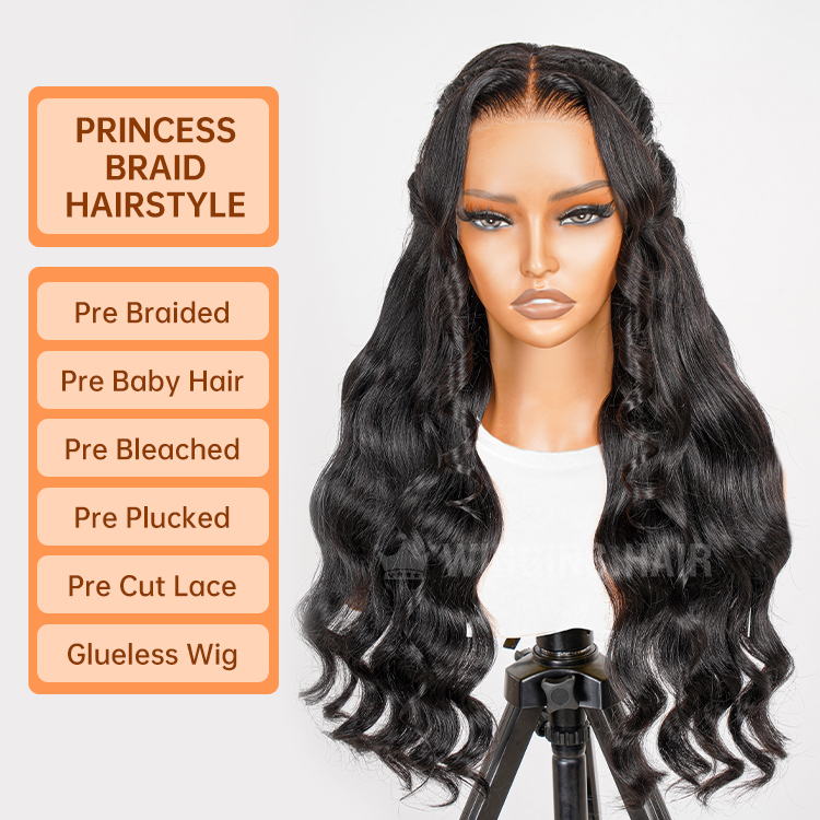 Two Bangs With Butterflly Braids.