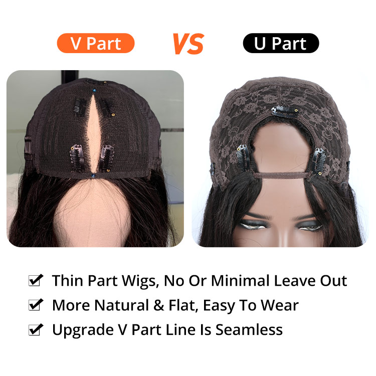 V Part Wig 