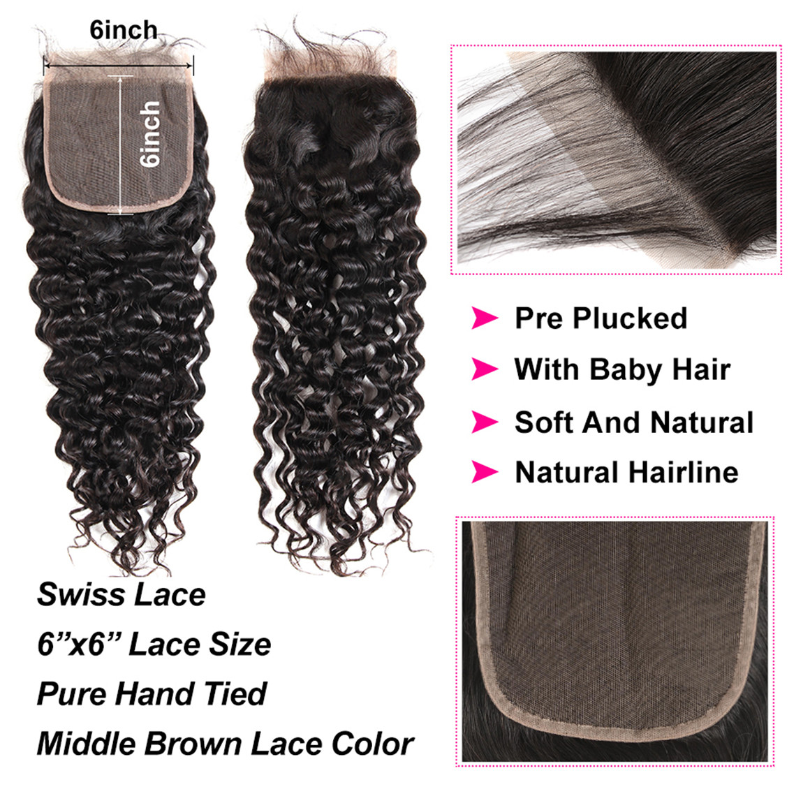 6*6 Lace Closure