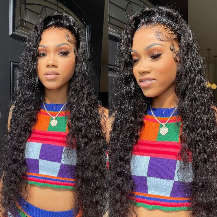 water wave human hair wigs