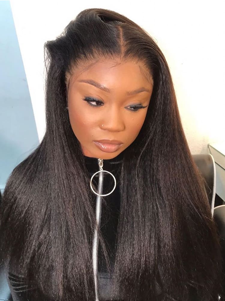 Yaki Straight 360 Wig With Natural Hairline
