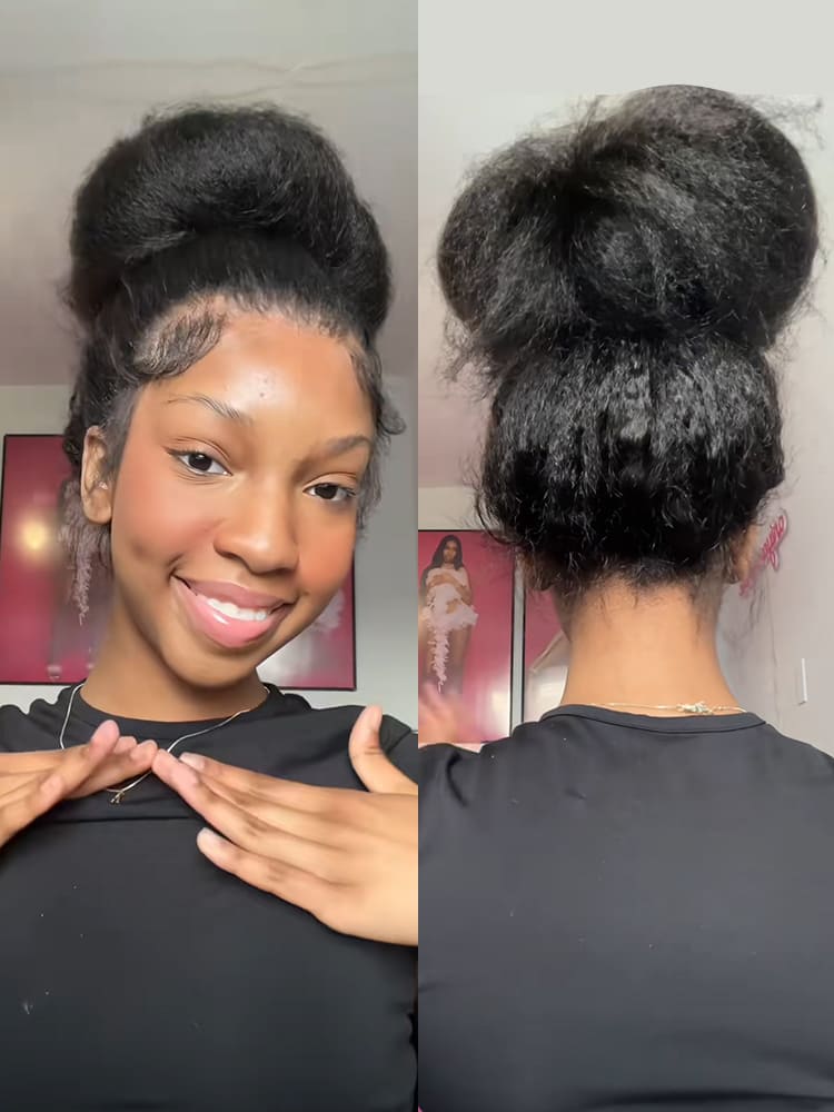 Yaki Straight Wig With Baby Hair