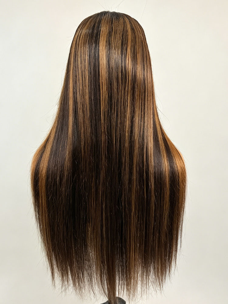  13x4 Lace  Brown Straight Wigs