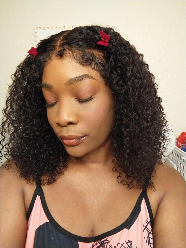4C Edge Hairline-Curly 13x4 Lace Front Wig Realistic Hairline -Wigginshair