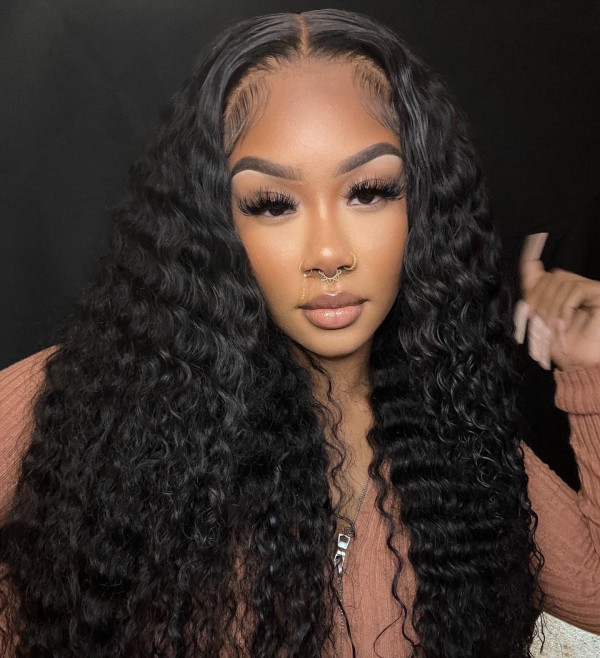 Deep Wave 5x5 Closure Wigs Lace Closure Wigs Glueless Lace Wigs ...