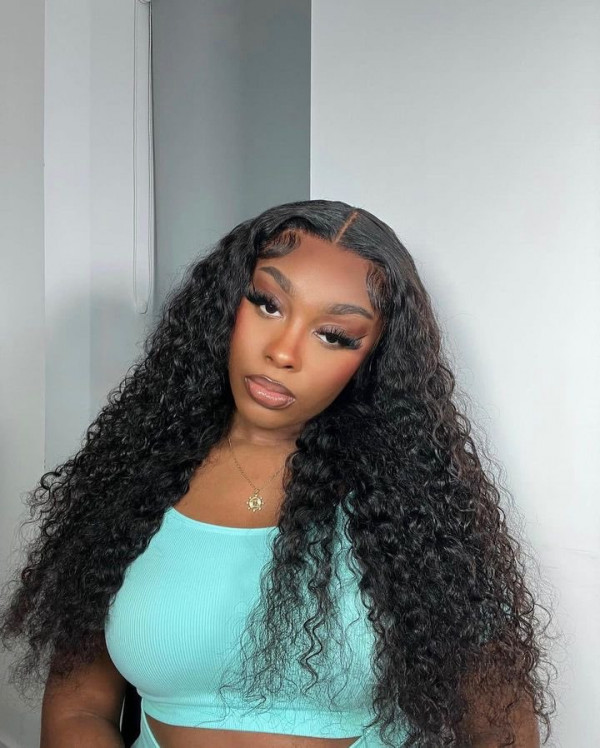 Human Hair Wigs For Women Loose Deep Wave 6*6 Deep Parting Lace Closure 