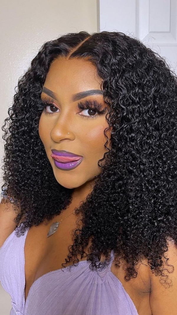 Curly Wigs 5x5 Lace Closure Wigs Human Hair Wigs -Wigginshair