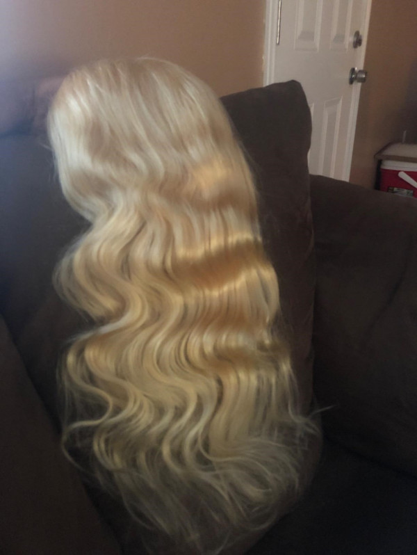 613 Hair Body Wave Blonde Lace Front Wigs 150% - 200% Density ...
