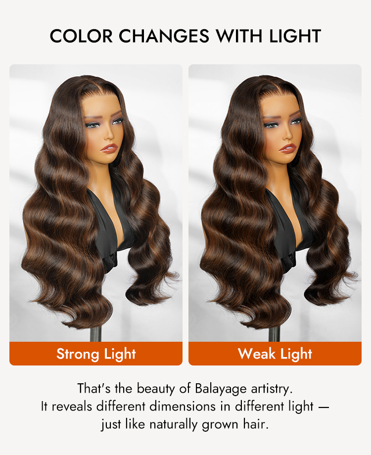 Balayage Highlight Human Hair