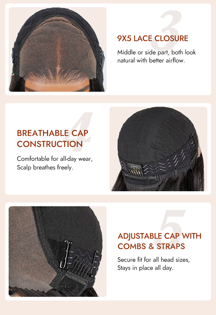Ash Blonde Highlight Hair Wigs