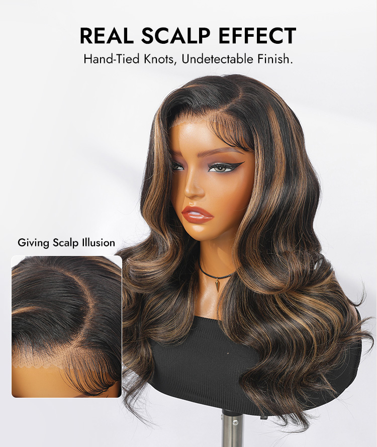 Ash Blonde Highlight 5x9 Lace Wigs