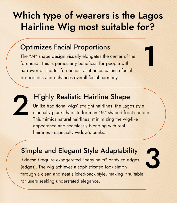 Brown Highlights Wigs With Lagos Hairline